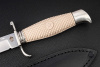 Нож Финка НКВД Х12мф эластрон бежевый Андреев