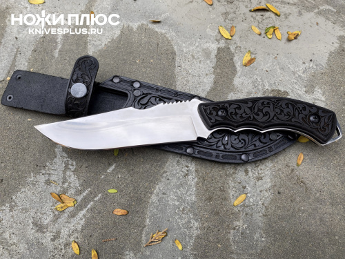 Нож Скорпион AUS-8 резная рукоять граб Кизляр Андреев