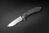 Складной нож Daggerr Wocket serrated stonewash черный