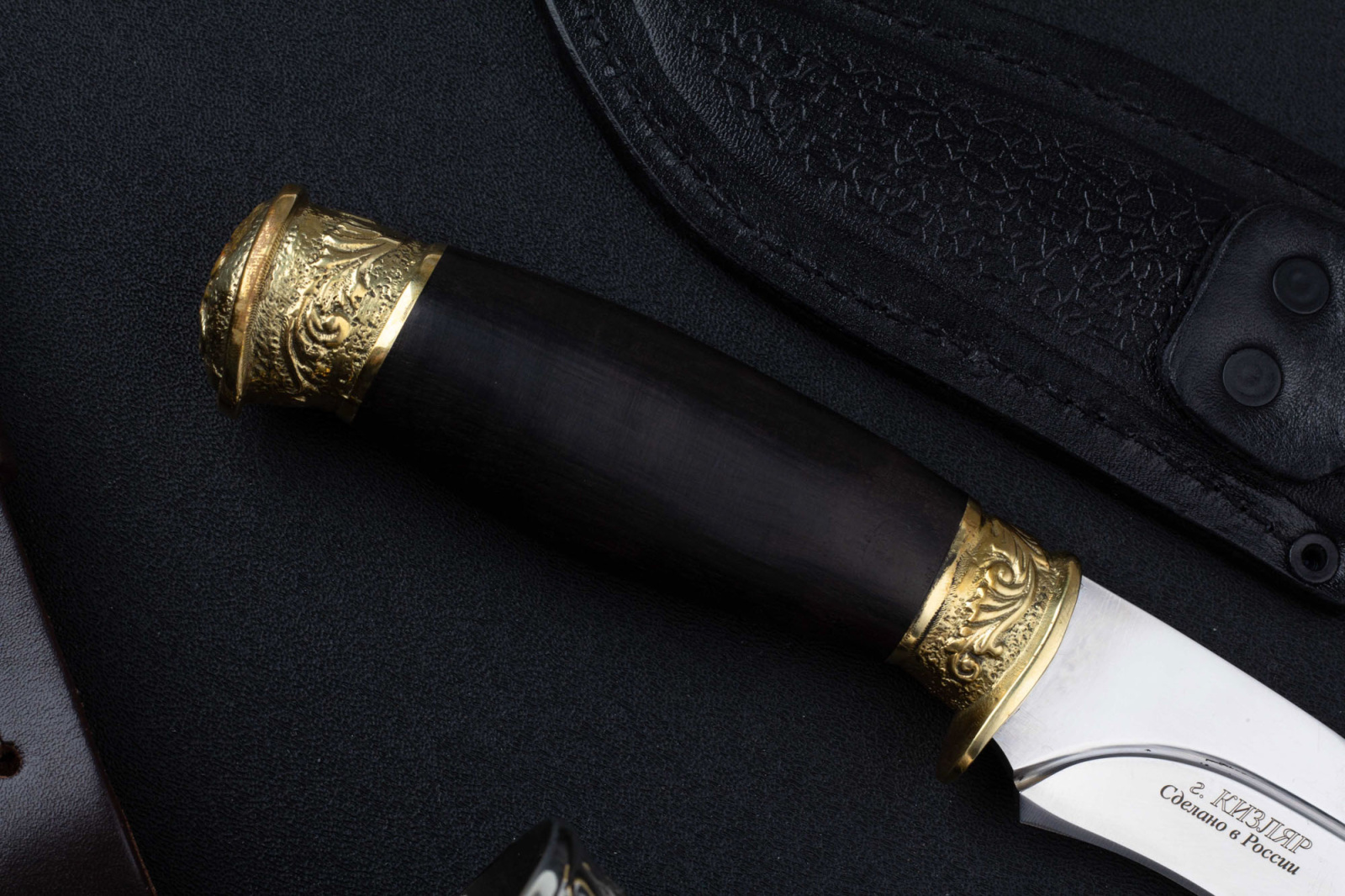 Нож Ф-1- 65Х13/латунь Беркут Кизляр