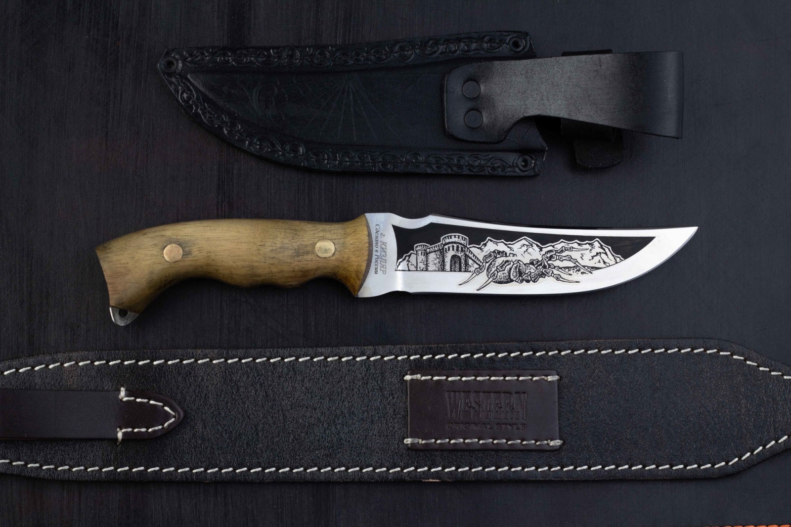 Нож Тарантул-65Х13/орех Беркут Кизляр