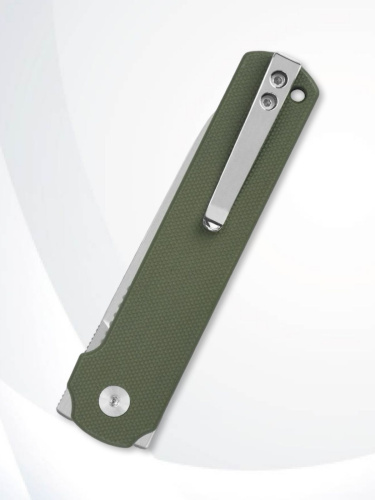 Нож QSP Lark Satin сталь 14C28N, рукоять Green G10