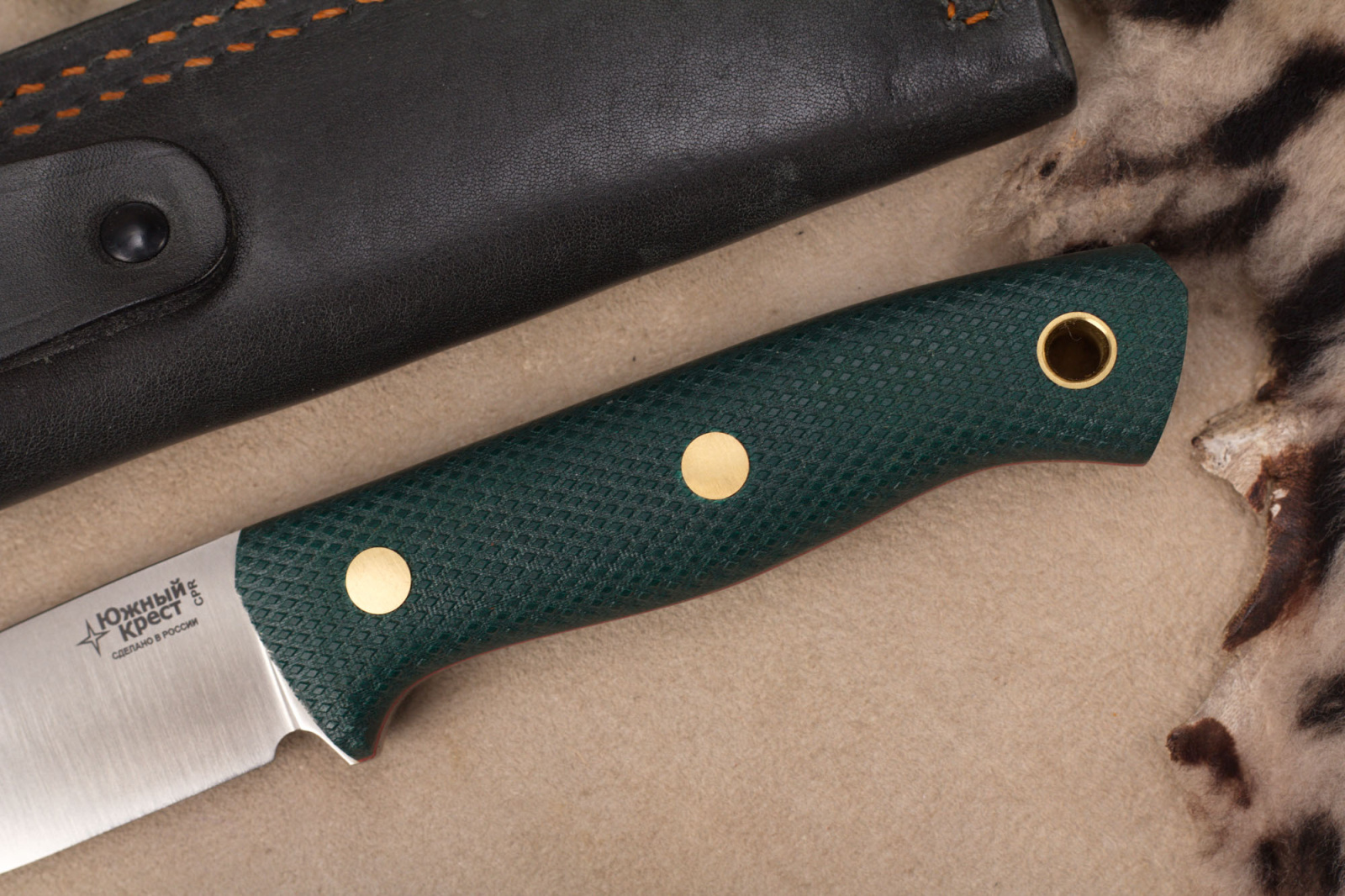 Нож Fang CPR изумруд конвекс Южный Крест