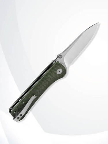 Нож QSP Hawk Satin сталь 14C28N, рукоять Green Micarta