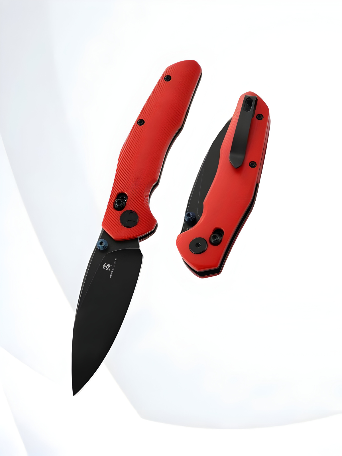 Нож Bestechman Ronan Black Titanized Stonewash сталь 14C28N, рукоять Red G10