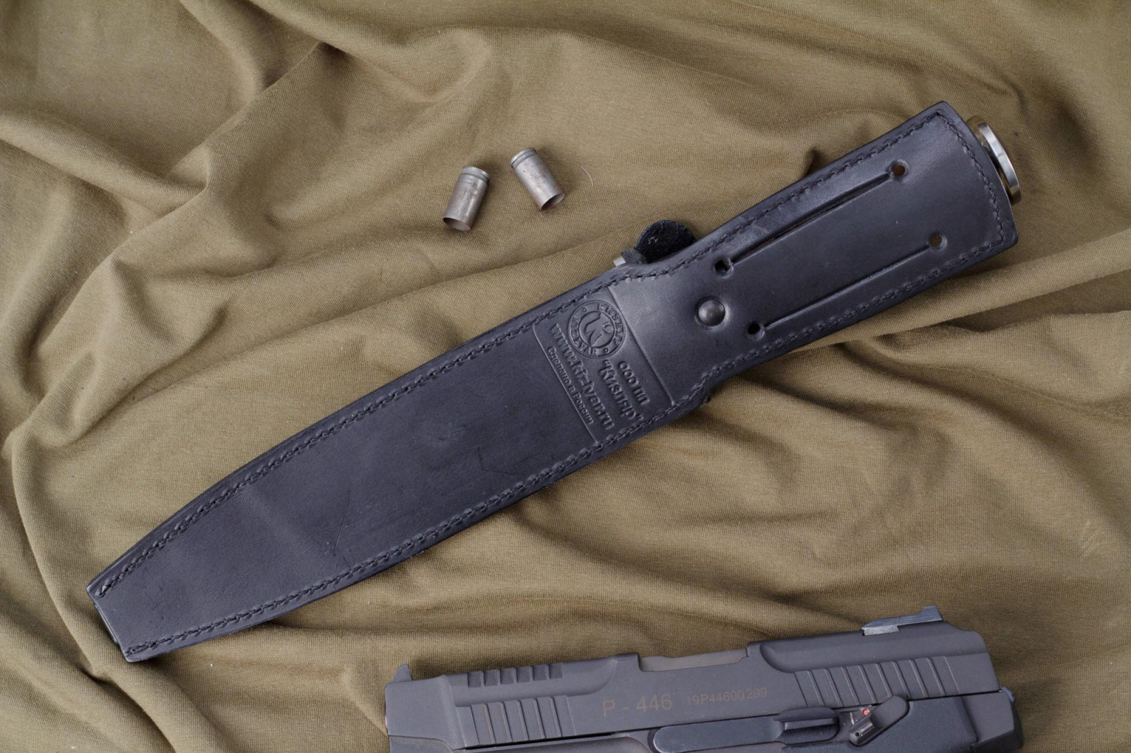 Нож КО-1 Дерево/Кожа с символикой ГРУ Кизляр Нож КО-1 Дерево/Кожа с символикой ГРУ Кизляр