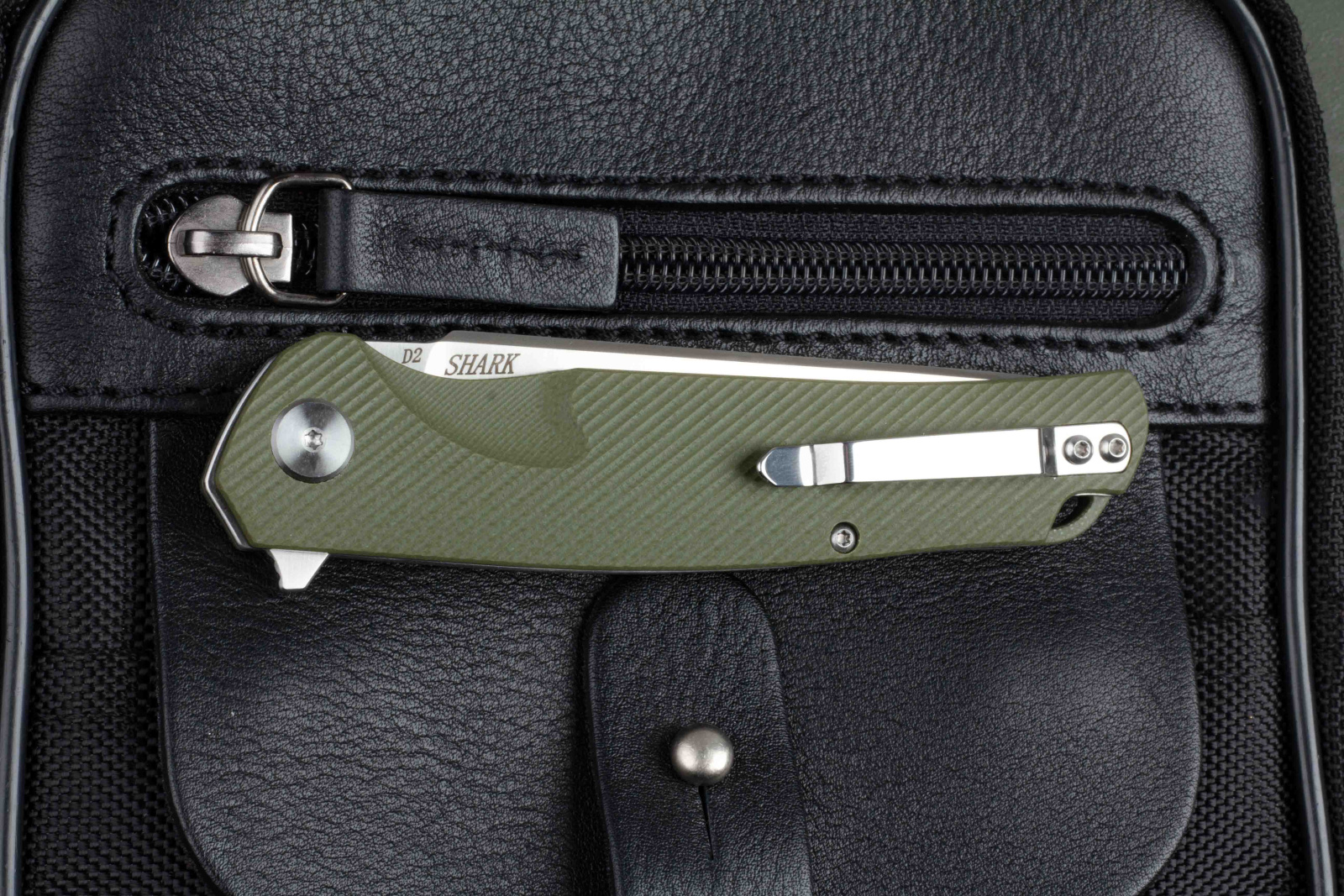 Нож складной Shark (Шарк) green Кизляр