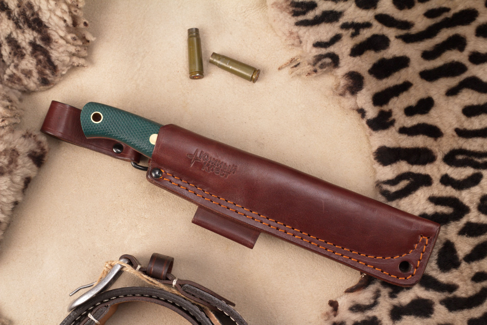 Нож Бушкрафт CPR изумруд конвекс Южный Крест