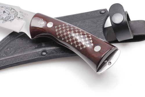 Нож Рыбак-2 Граб Унцукульская насечка Нож Рыбак-2 Граб Унцукульская насечка