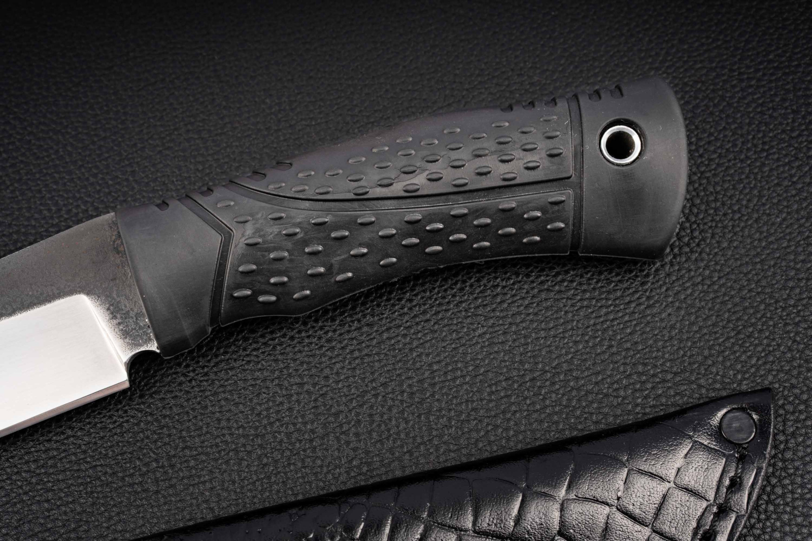 Нож Барс AUS-8 эластрон черный Андреев