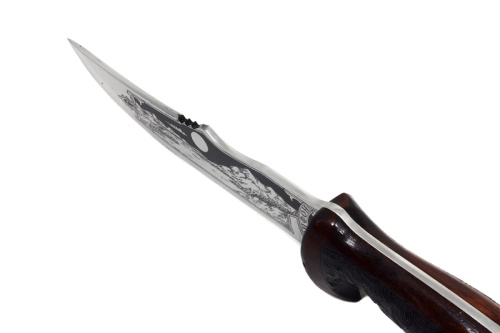 Нож Грифон - жженый орех Поиск Кизляр