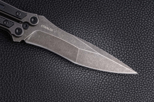 Нож складной Эльф D2 204-500401.рукоять G-10 (black)