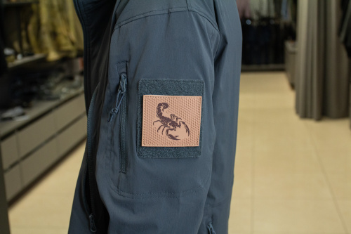 Нашивка из ПВХ СКОРПИОН 80х70 brown