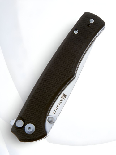 Складной нож Sencut Crowley satin сталь D2, рукоять Black G10