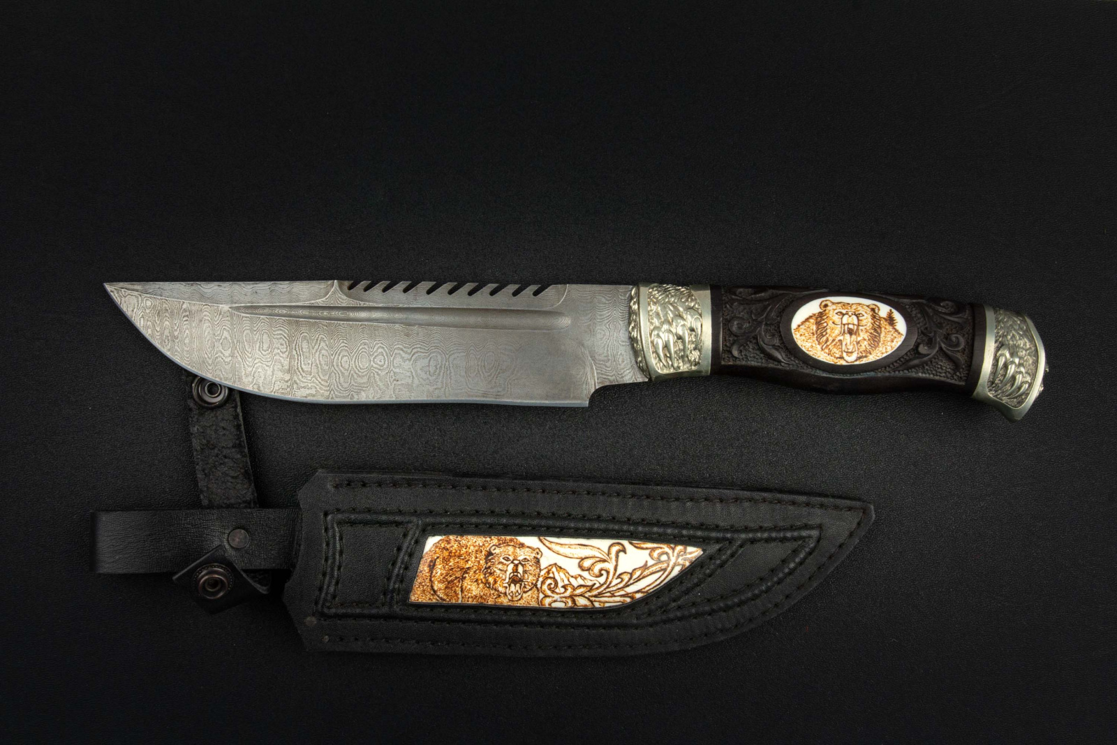 Нож Гризли дамаск Адамов