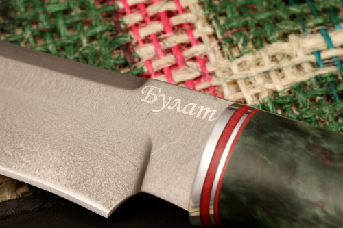 Нож Тайга (Булат, стабилизированная карельская берёза)