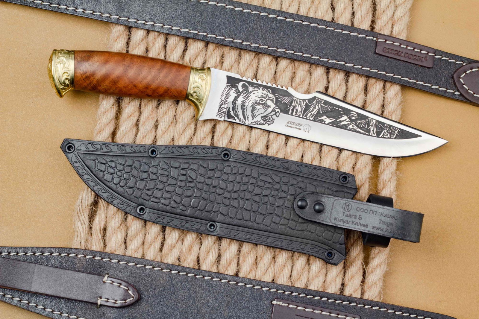 Нож Тайга Большая Латунь