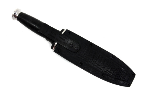 Нож Сталкер Черный Кожа Нож Сталкер Черный Кожа