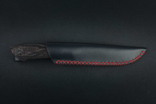 Нож Сова дамаск,резная рукоять Адамов