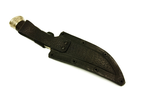 Нож Рысь - граб/мельхиор Беркут Кизляр