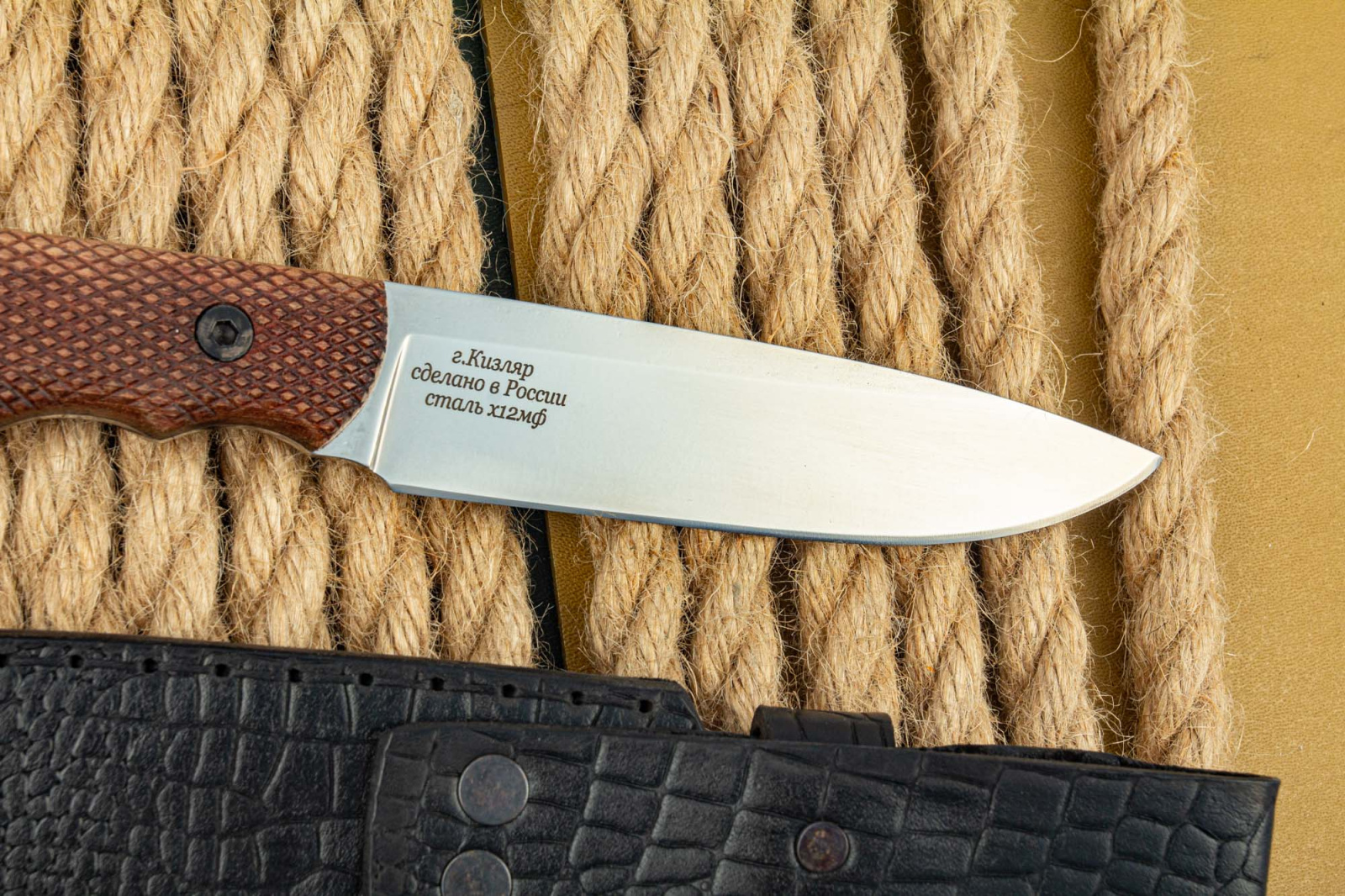 Нож Рыбак - Х12мф орех