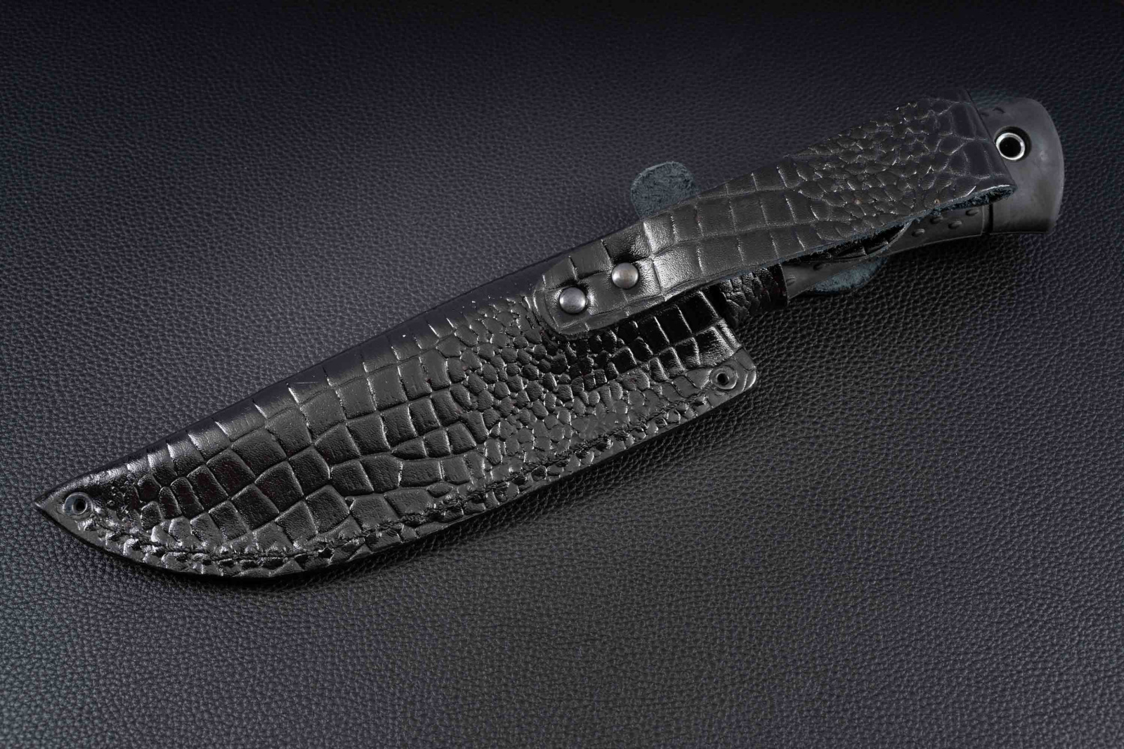 Нож Волк AUS-8 эластрон черный Андреев