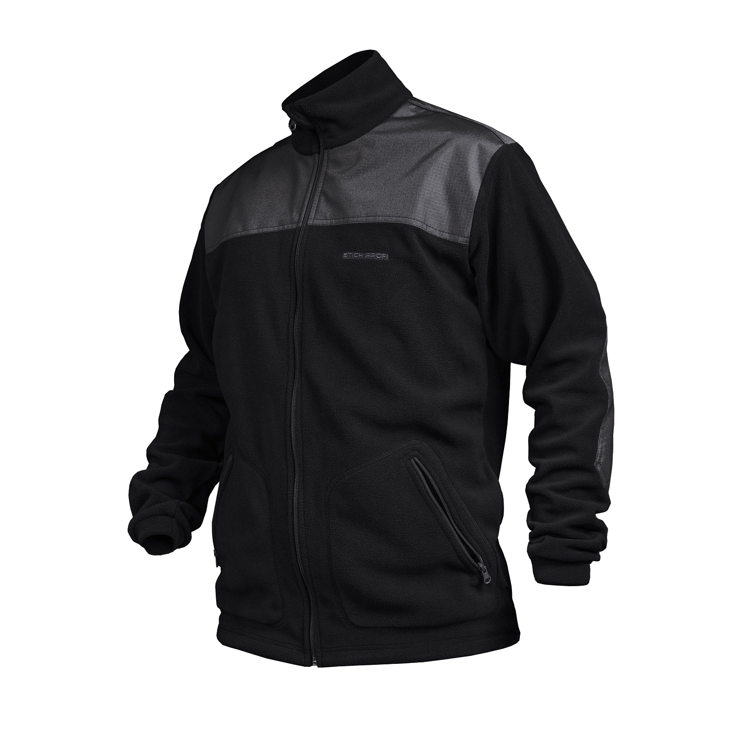 ТОЛСТОВКА ФЛИСОВАЯ STICH PROFI С НАКЛАДКАМИ И ВОРОТНИКОМ СТОЙКОЙ ЦВЕТ МОХ РАЗМ. 46-48