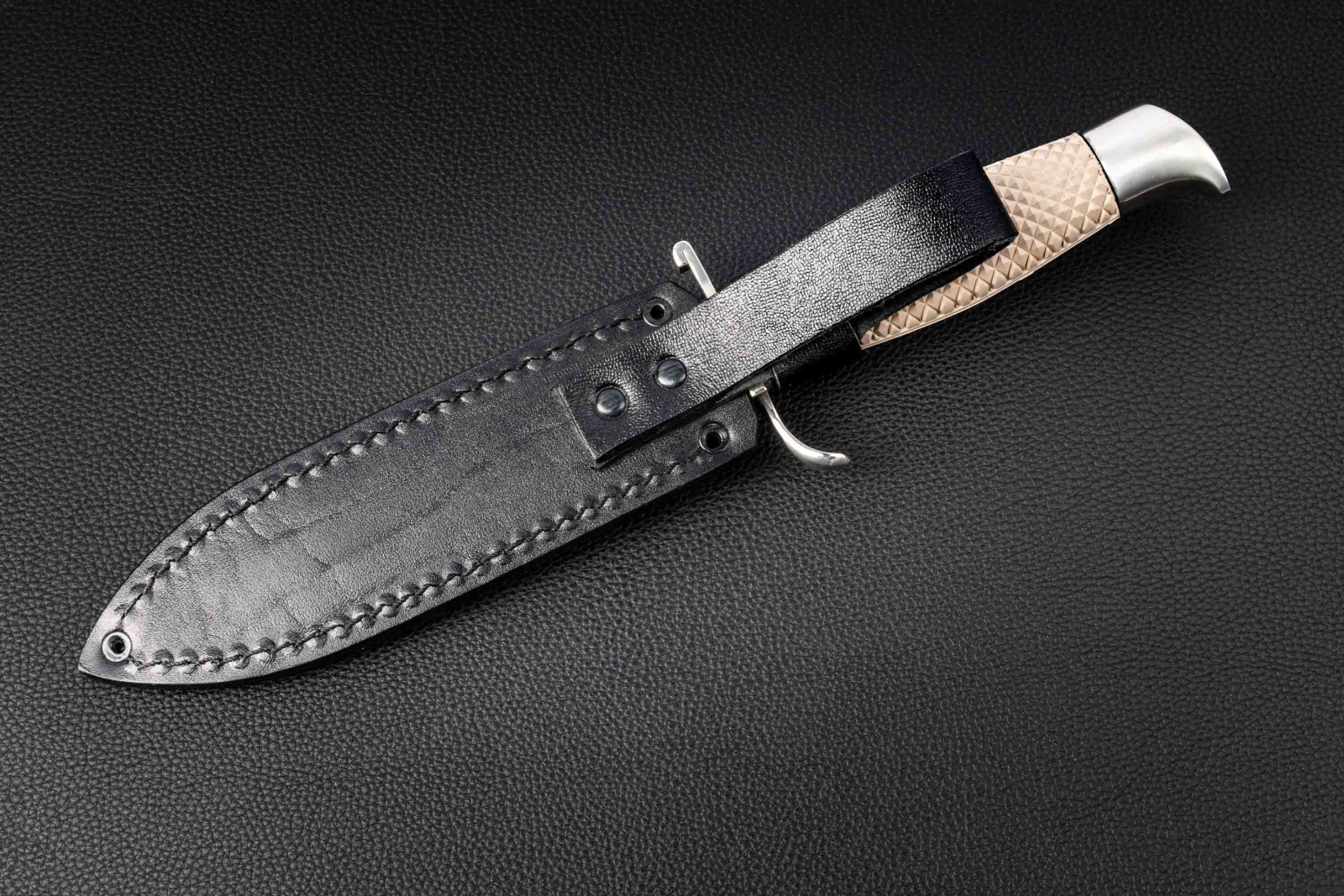 Нож Финка НКВД Х12мф эластрон бежевый Андреев