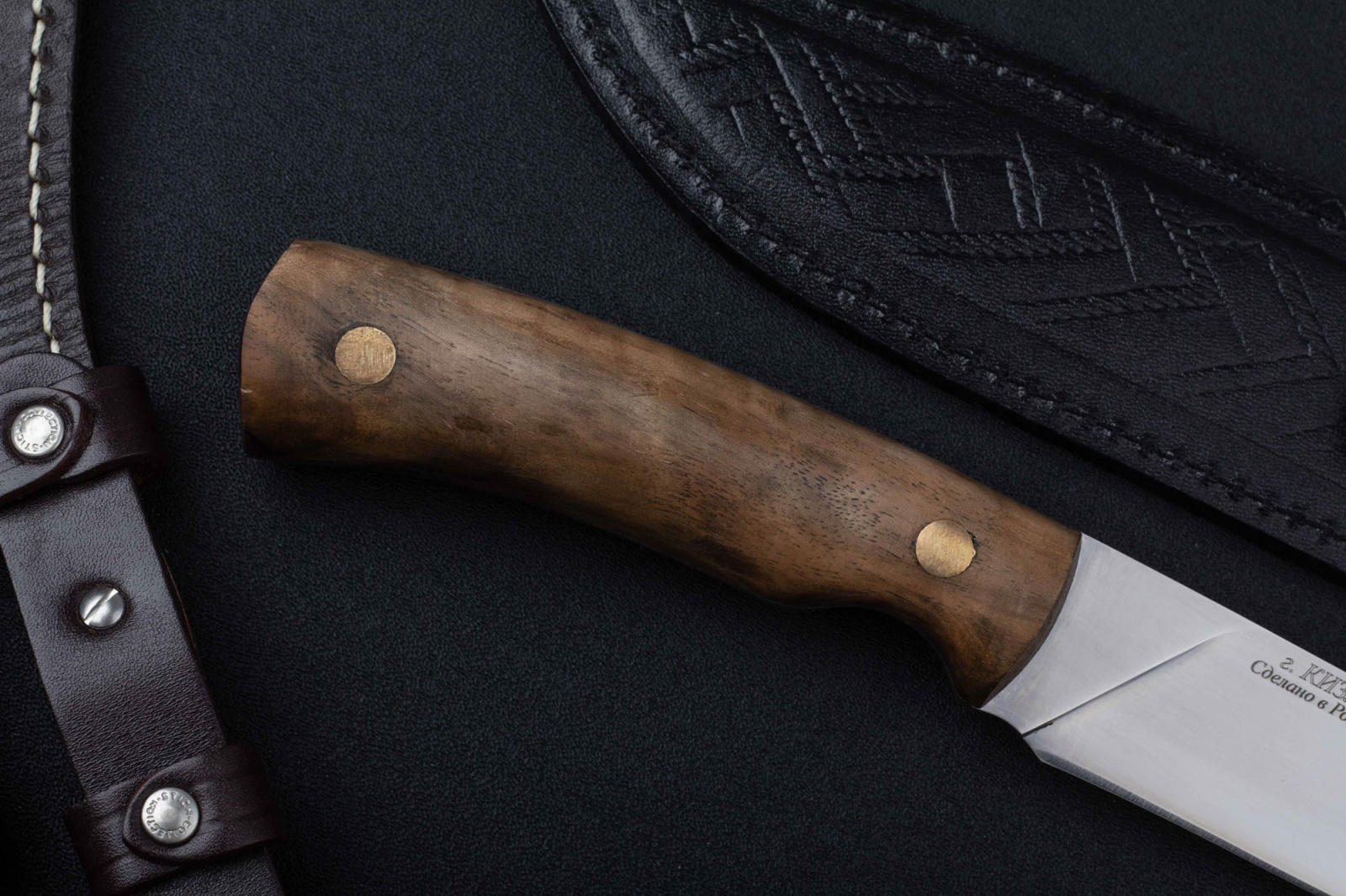 Нож Охота - 65х13 клепанный Беркут Кизляр