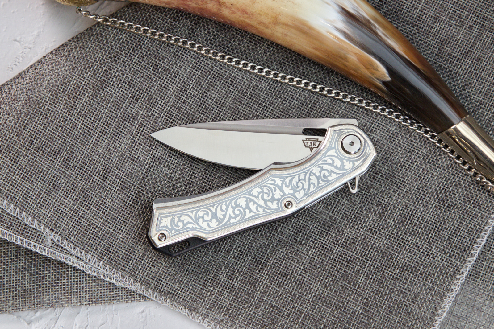Нож складной ТДК А-01 Серебро