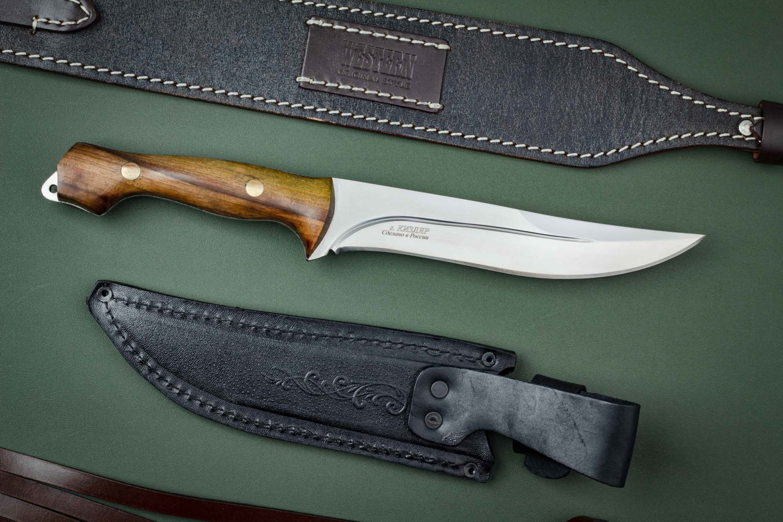 Нож Бык - 65Х13/орех Беркут Кизляр