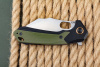 Складной нож CJRB Caldera сталь AR-RPM9, рукоять Black/Green G10