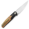 Складной нож Bestech Ascot satin сталь 14C28N, рукоять CF/G10/Lightburl wood