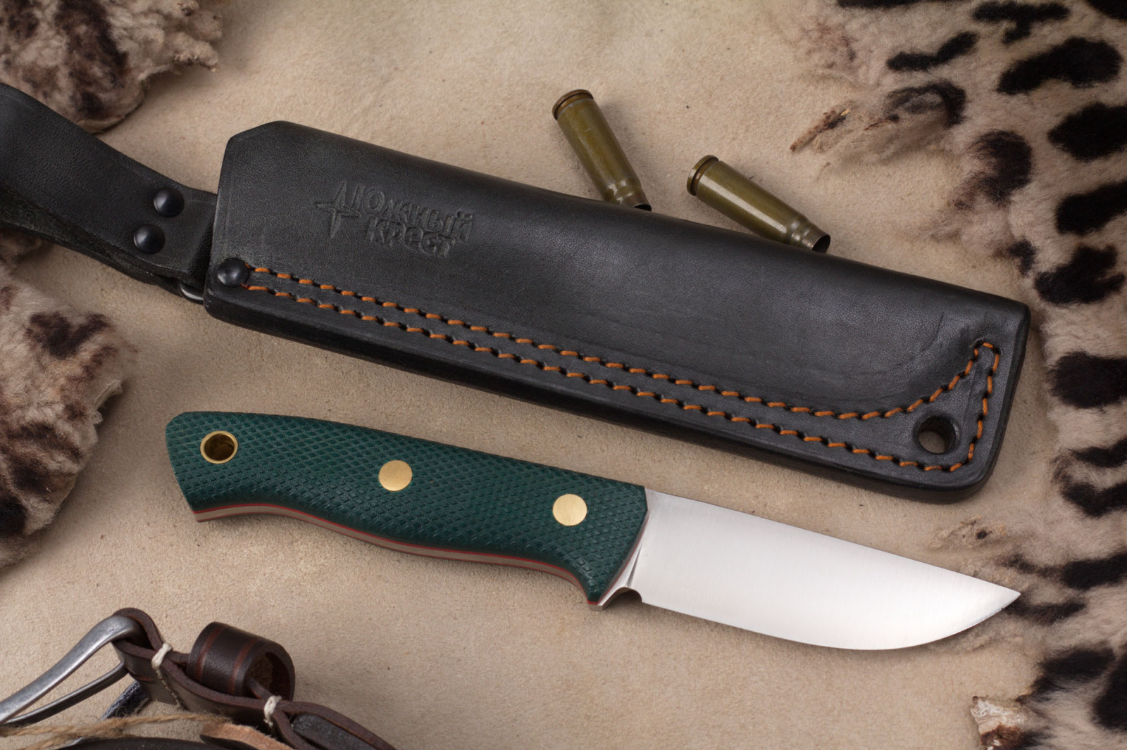 Нож Fang CPR изумруд конвекс Южный Крест