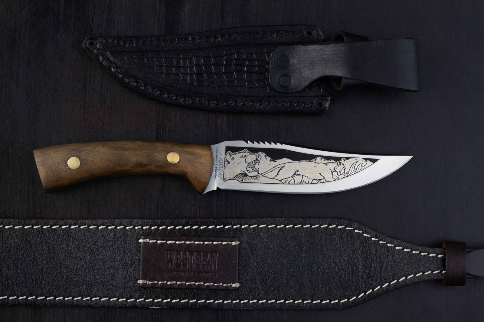 Нож Пума 65х13 клепанный Беркут Нож Пума 65х13 клепанный Беркут