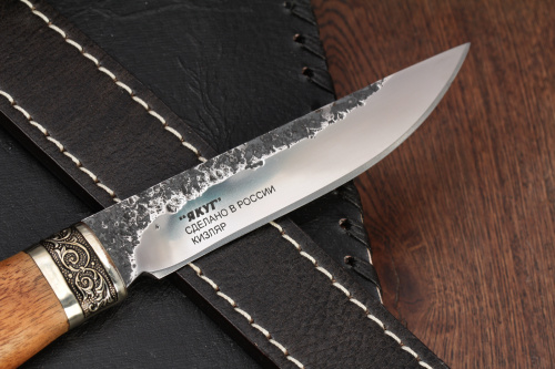 Нож Якут Х12МФ/мельхиор Блажко
