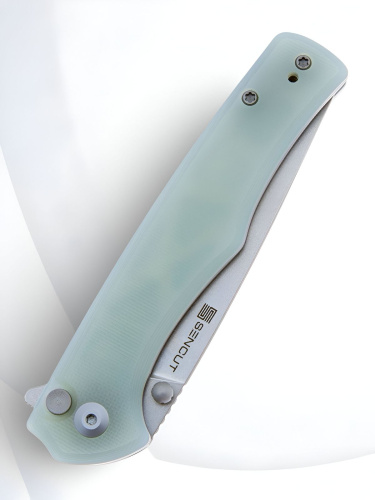 Складной нож Sencut Crowley Stonewash сталь D2, рукоять Natural G10