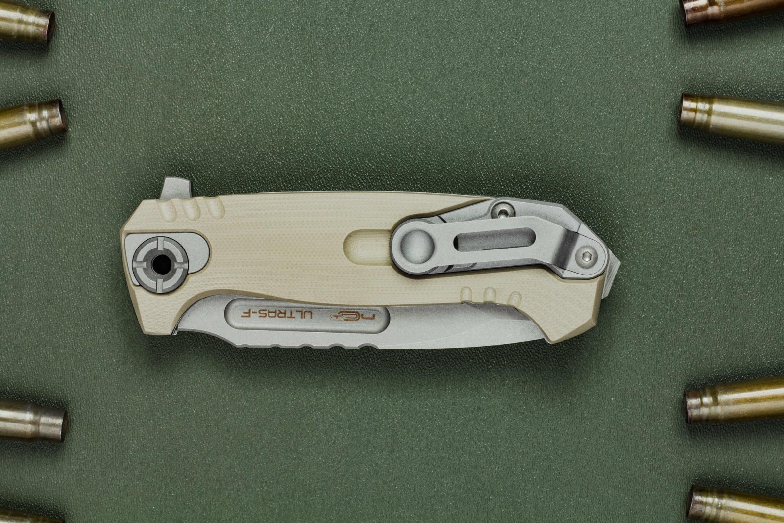 Нож складной ULTRaS-F Stonewash Tan