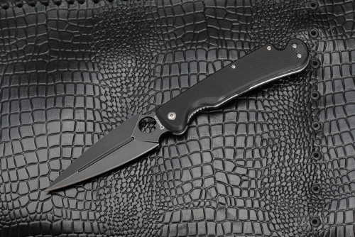 Складной нож Daggerr Arrow Flipper Stonewash сталь D2, рукоять Black G10 Складной нож Daggerr Arrow Flipper Stonewash сталь D2, рукоять Black G10
