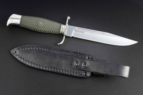 Нож Финка НКВД Х12мф эластрон зеленый Андреев