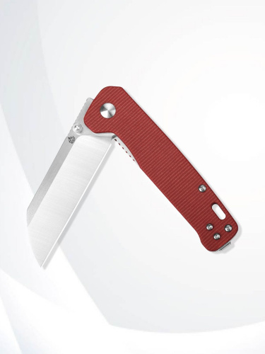 Нож QSP Penguin Satin сталь D2, рукоять Red Micarta