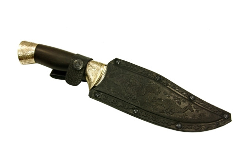 Нож Тайгер - граб/мельхиор Беркут Кизляр