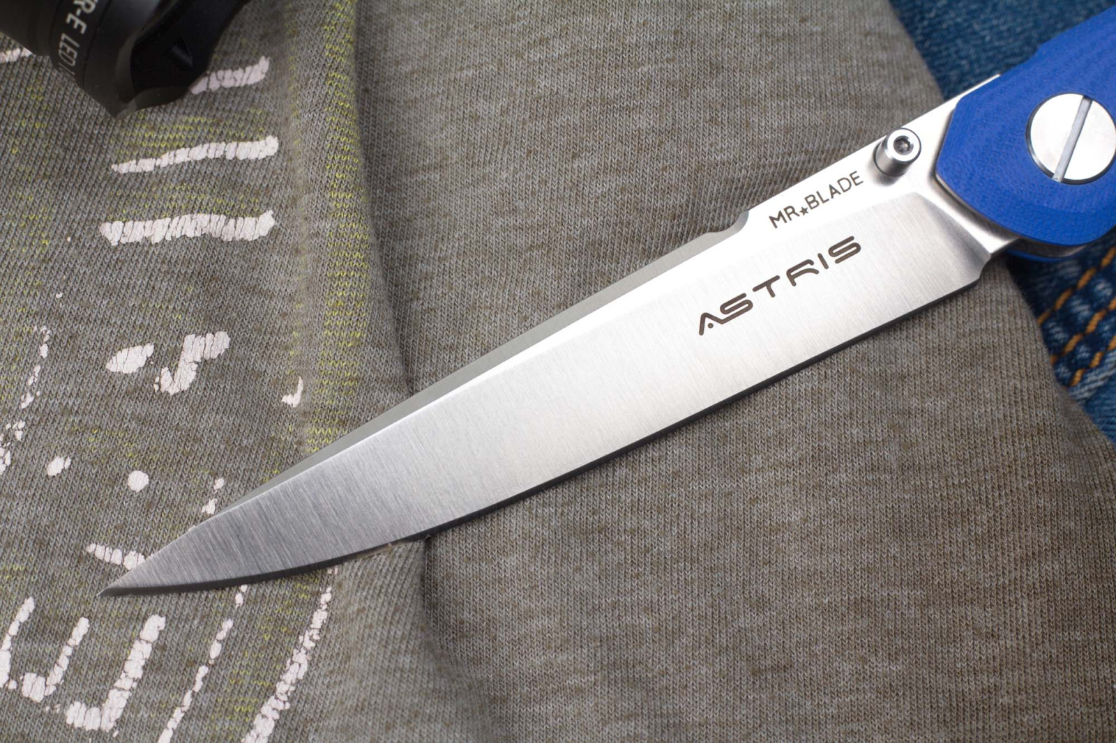 Нож складной astris G10 blue автограф