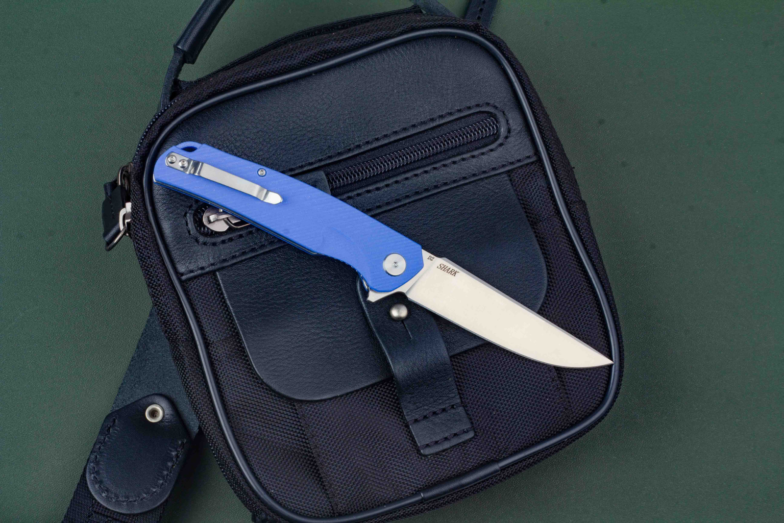 Нож складной Shark (Шарк) blue Кизляр