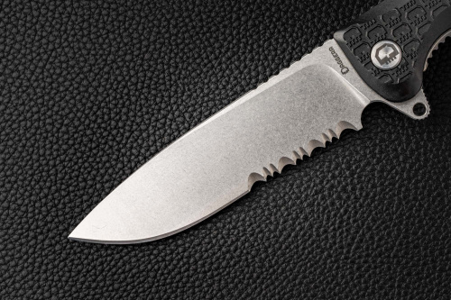 Складной нож Daggerr Wocket serrated stonewash черный Складной нож Daggerr Wocket serrated stonewash черный