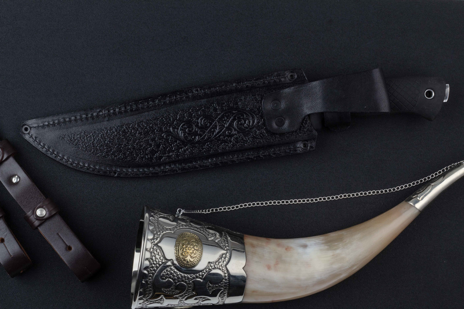 Нож Вождь - 65Х13 резина Беркут Кизляр