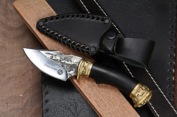 Нож Качкар Х12МФ/латунь Блажко