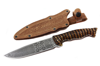 Нож Зодиак - жженый орех Поиск Кизляр