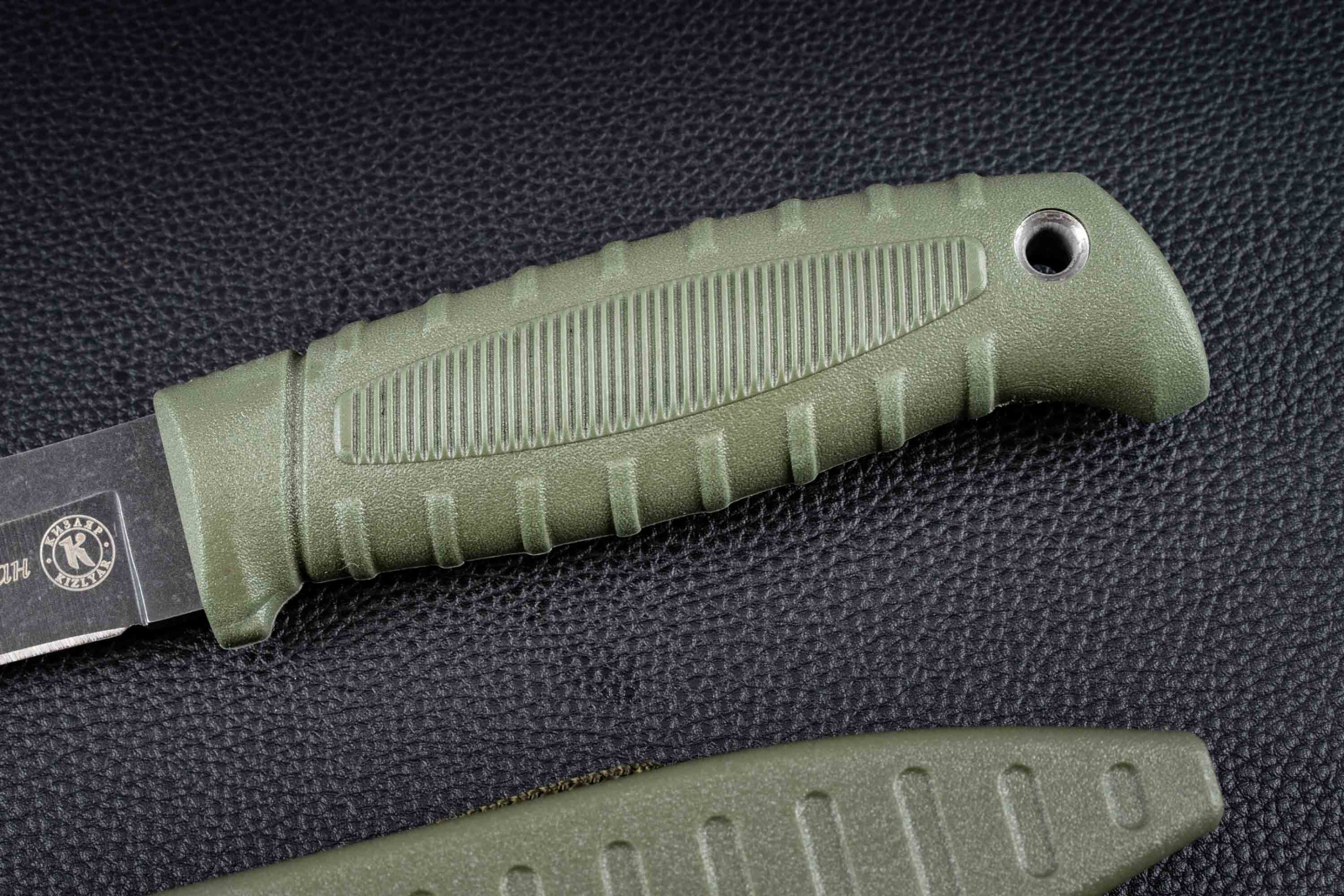 Нож Таран Олива Черный