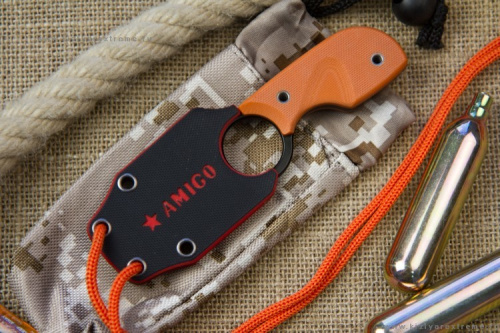 Нож  Amigo Z AUS-8 Black Titanium